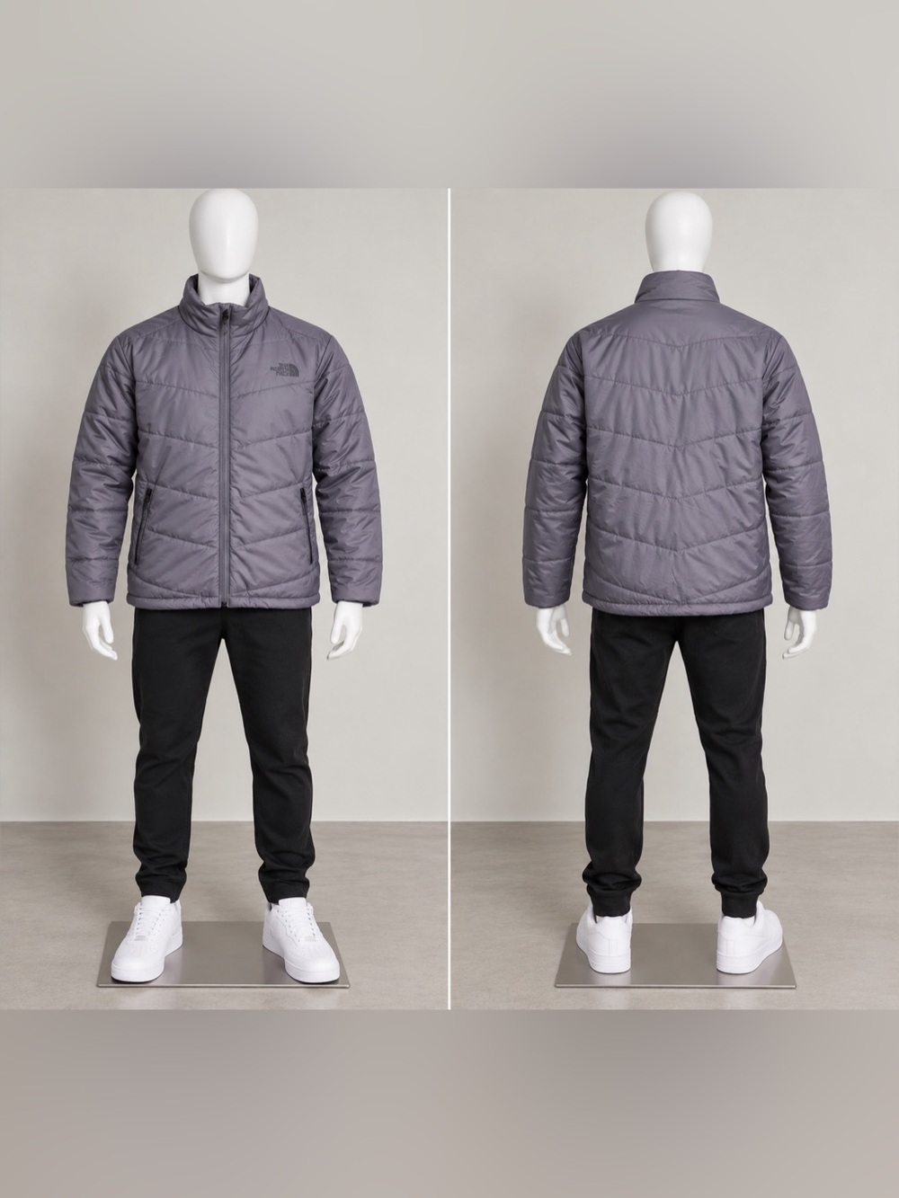 The North Face Men's Puffer Jacket Purple XL